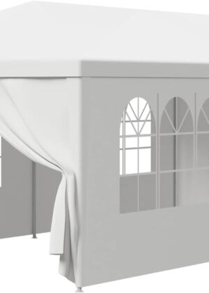 10' x 20' Outdoor White Waterproof Gazebo Canopy Tent with Removable Sidewalls Windows Heavy Duty Tent for Party Wedding Events Beach BBQ…