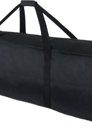46 Inch Extra Large Zippered Duffel Bag for Travel Camping Sports Equipment Storage, Waterproof Foldable Luggage Bag with Padded Handles