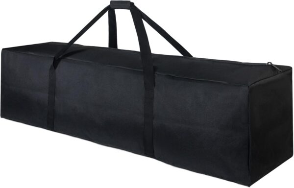 46 Inch Extra Large Zippered Duffel Bag for Travel Camping Sports Equipment Storage, Waterproof Foldable Luggage Bag with Padded Handles
