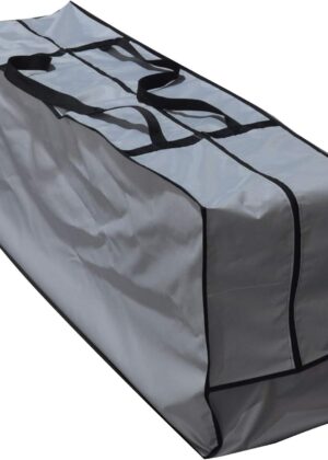 Outdoor Rectangular Cushion/Cover Storage Bag, Protective Zippered Storage Bags with Handles, 50''L x 13''W x 20''H, Grey