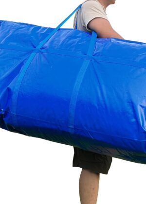 66 Gallon Extra Large Storage Bags, Huge Moving Bags Heavy Duty with Zipper and Stronger Handles, Big Foldable Duffle Bag for Travel - Waterproof Material Protects from Dust and Moisture - Storage