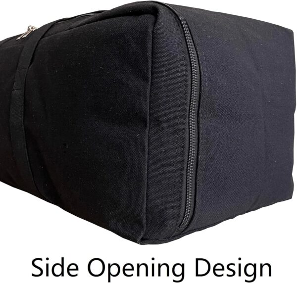 Extra Large Canvas Travel Duffle Bag Heavy Duty, Sports Military Camping Tent Storage - Image 2