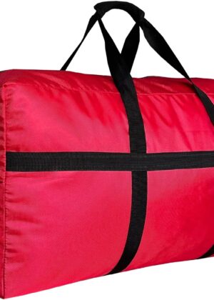 Extra Large Duffle Bag for Travel, Big Foldable Storage Bag - Red